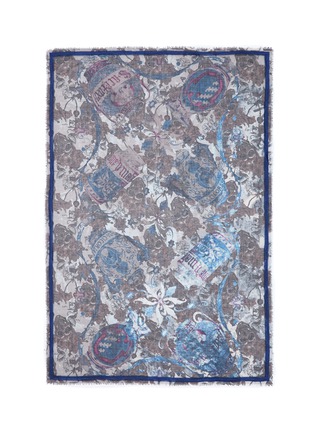 Main View - Click To Enlarge - DIANORA SALVIATI - 'Zhug' vintage vase print wool-cashmere scarf