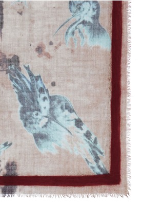 Detail View - Click To Enlarge - DIANORA SALVIATI - 'Tsire' vintage bird print wool-cashmere scarf