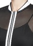 Detail View - Click To Enlarge - MONREAL - Mesh bomber jacket
