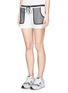 Front View - Click To Enlarge - MONREAL - Jersey satin shorts