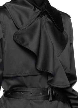 Detail View - Click To Enlarge - LANVIN - Water repellent taffeta trench coat