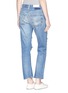 Back View - Click To Enlarge - RE/DONE - 'Relaxed Straight' heavy destructed jeans