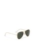 Figure View - Click To Enlarge - RAY-BAN - 'Aviator Junior' metal frame sunglasses