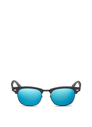 Main View - Click To Enlarge - RAY-BAN - Clubmaster Junior' browline mirror sunglasses