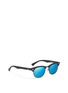 Figure View - Click To Enlarge - RAY-BAN - Clubmaster Junior' browline mirror sunglasses