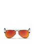 Main View - Click To Enlarge - RAY-BAN - 'Aviator Junior' metal frame mirror sunglasses