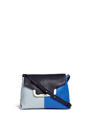 Main View - Click To Enlarge - SEE BY CHLOÉ - 'Kim' mini colourblock leather crossbody bag