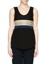 Main View - Click To Enlarge - PROENZA SCHOULER - Snakeskin band honeycomb knit tank top
