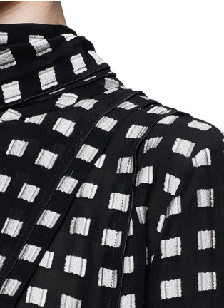 Detail View - Click To Enlarge - PROENZA SCHOULER - Fil coupé silk pleat blouse
