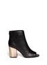 Main View - Click To Enlarge - ASH - 'Fancy' holographic leather heel peep toe boots