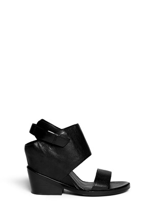 Main View - Click To Enlarge - ASH - 'Rider' leather band wedge sandals