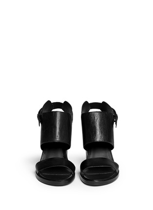 Figure View - Click To Enlarge - ASH - 'Rider' leather band wedge sandals