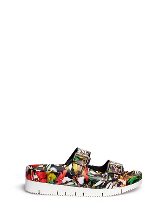 Main View - Click To Enlarge - ASH - 'Takoon' floral print leather sandals