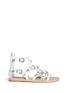 Main View - Click To Enlarge - ASH - 'Penelope' engraved buckle leather sandals