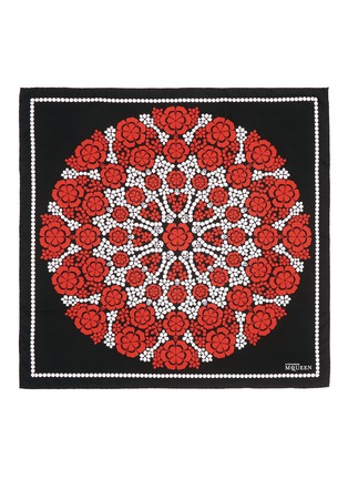 Main View - Click To Enlarge - ALEXANDER MCQUEEN - Kaleidoscopic floral skull print silk twill scarf