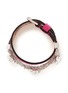 Main View - Click To Enlarge - ALEXANDER MCQUEEN - Skull chain double wrap leather bracelet