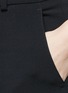 Detail View - Click To Enlarge - ARMANI COLLEZIONI - Virgin wool blend crepe pants