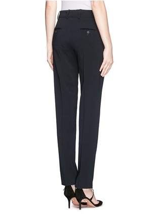 Back View - Click To Enlarge - ARMANI COLLEZIONI - Virgin wool blend crepe pants
