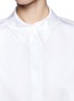 Detail View - Click To Enlarge - STELLA MCCARTNEY - Heart-shaped embroidered collar cotton shirt