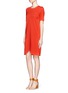 Figure View - Click To Enlarge - STELLA MCCARTNEY - Tulip cutout stretch jersey dress