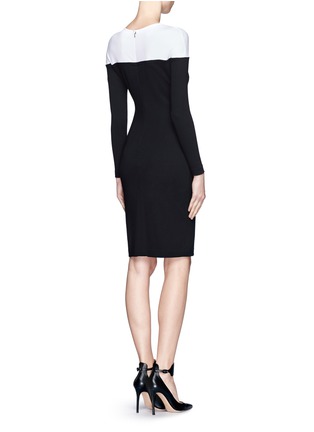 Back View - Click To Enlarge - STELLA MCCARTNEY - Stretch two-tone dress