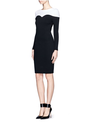 Figure View - Click To Enlarge - STELLA MCCARTNEY - Stretch two-tone dress