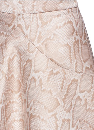 Detail View - Click To Enlarge - STELLA MCCARTNEY - Snake jacquard flared skirt