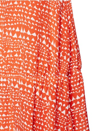 Detail View - Click To Enlarge - STELLA MCCARTNEY - Heart print silk dress