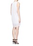 Back View - Click To Enlarge - HELMUT LANG - Organza overlay sleevess dress