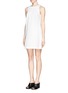 Front View - Click To Enlarge - RAG & BONE - Nora tape stripe pleat back dress