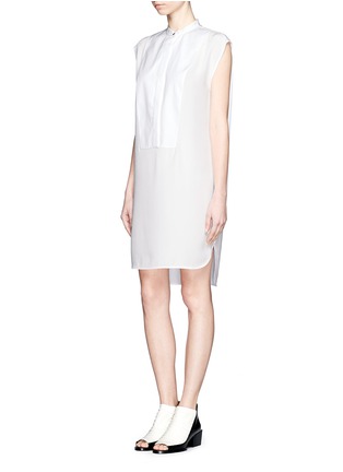 Front View - Click To Enlarge - 3.1 PHILLIP LIM - Front bib sleeveless shirt dress