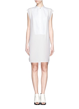 Main View - Click To Enlarge - 3.1 PHILLIP LIM - Front bib sleeveless shirt dress