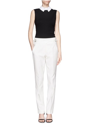 Figure View - Click To Enlarge - JASON WU - Detachable collar sleeveless top