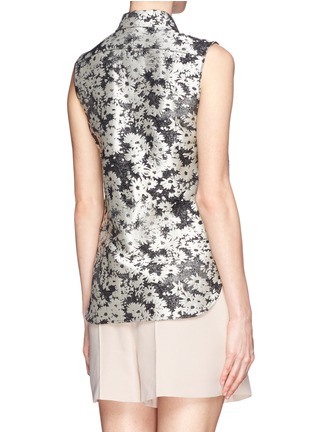 Back View - Click To Enlarge - STELLA MCCARTNEY - Daisy jacquard sleeveless shirt