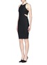 Front View - Click To Enlarge - ELIZABETH AND JAMES - Lela cutout side dress