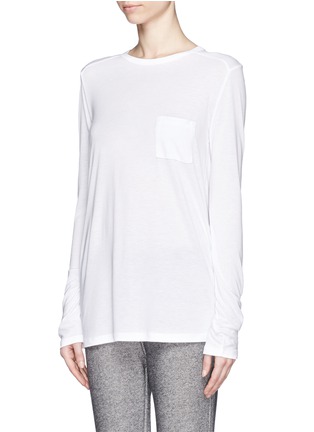 Front View - Click To Enlarge - T BY ALEXANDER WANG - Classic pocket long-sleeve T-shirt