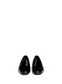 Figure View - Click To Enlarge - GIORGIO ARMANI SHOES - Chevron embossed patent leather slip-ons