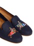 Detail View - Click To Enlarge - STUBBS & WOOTTON - Joust flannel slip-ons
