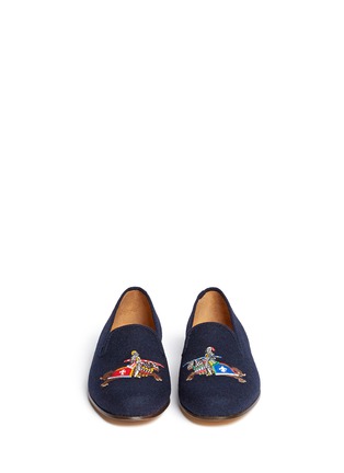 Figure View - Click To Enlarge - STUBBS & WOOTTON - Joust flannel slip-ons