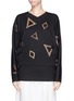 Main View - Click To Enlarge - CHLOÉ - Geometric lace dolman sleeve sweatshirt