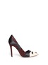 Main View - Click To Enlarge - ALICE & OLIVIA - 'Stacey Wink' coarse glitter pumps 