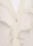 Detail View - Click To Enlarge - CHLOÉ - Ruffle open knit cardigan