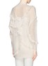 Back View - Click To Enlarge - CHLOÉ - Ruffle open knit cardigan