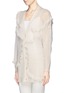 Front View - Click To Enlarge - CHLOÉ - Ruffle open knit cardigan