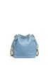 Back View - Click To Enlarge - VINTAGE CHANEL - CC charm leather bucket bag