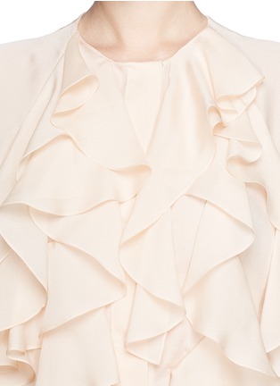 Detail View - Click To Enlarge - CHLOÉ - Ruffle silk georgette blouse