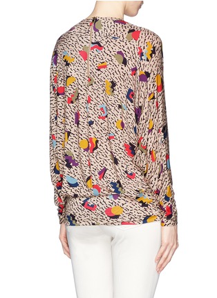 Back View - Click To Enlarge - CHLOÉ - Geometric print jersey top