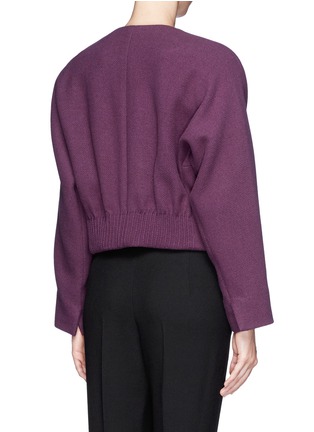 Back View - Click To Enlarge - CHLOÉ - Cropped wool jacket