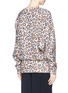 Back View - Click To Enlarge - CHLOÉ - Leopard jacquard top