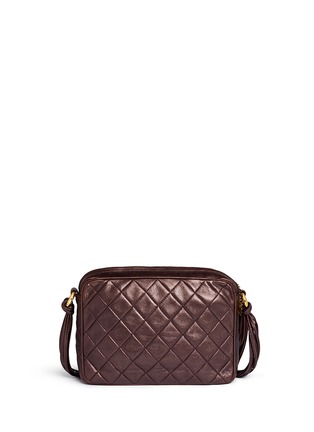 Back View - Click To Enlarge - VINTAGE CHANEL - Metallic quilted leather tassel bag